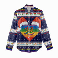 LGBT Heart Christmas Yall Christmas Women Casual Shirt Xmas Holiday Patterns - Wonder Print Shop