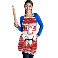 Llama Superhero Christmas Apron Xmas Holiday Patterns - Wonder Print Shop