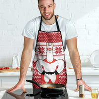 Llama Superhero Christmas Apron Xmas Holiday Patterns - Wonder Print Shop