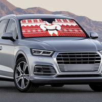 Llama Superhero Christmas Auto Sun Shade Xmas Holiday Patterns - Wonder Print Shop