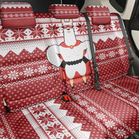 Llama Superhero Christmas Back Car Seat Cover Xmas Holiday Patterns - Wonder Print Shop