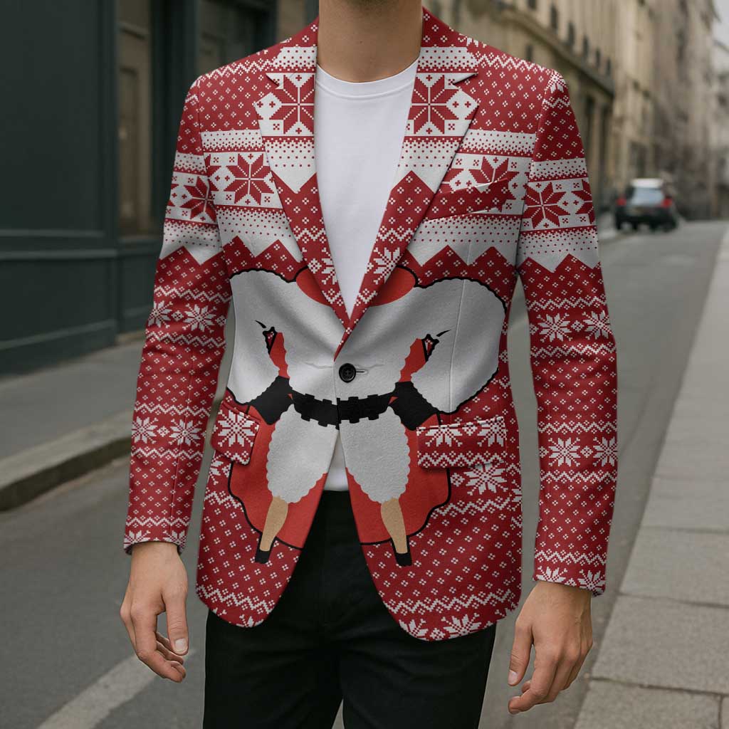 Llama Superhero Christmas Blazer Xmas Holiday Patterns - Wonder Print Shop