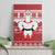 Llama Superhero Christmas Canvas Wall Art Xmas Holiday Patterns - Wonder Print Shop