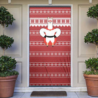 Llama Superhero Christmas Door Cover Xmas Holiday Patterns - Wonder Print Shop