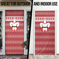 Llama Superhero Christmas Door Cover Xmas Holiday Patterns - Wonder Print Shop