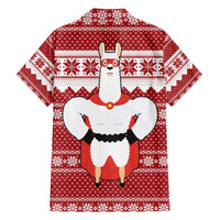 Llama Superhero Christmas Family Matching Long Sleeve Bodycon Dress and Hawaiian Shirt Xmas Holiday Patterns - Wonder Print Shop