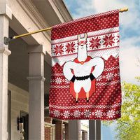 Llama Superhero Christmas Garden Flag Xmas Holiday Patterns - Wonder Print Shop