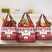 Llama Superhero Christmas Grocery Bag Xmas Holiday Patterns - Wonder Print Shop