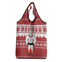 Llama Superhero Christmas Grocery Bag Xmas Holiday Patterns - Wonder Print Shop
