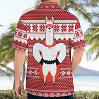 Llama Superhero Christmas Hawaiian Shirt Xmas Holiday Patterns - Wonder Print Shop