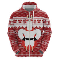 Llama Superhero Christmas Hoodie Xmas Holiday Patterns - Wonder Print Shop