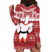 Llama Superhero Christmas Hoodie Dress Xmas Holiday Patterns - Wonder Print Shop