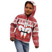 Llama Superhero Christmas Kid Hoodie Xmas Holiday Patterns - Wonder Print Shop