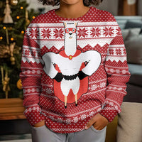 Llama Superhero Christmas Kid Ugly Christmas Sweater Xmas Holiday Patterns - Wonder Print Shop