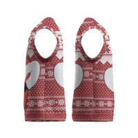 Llama Superhero Christmas Knitted V-Neck Vest Xmas Holiday Patterns - Wonder Print Shop