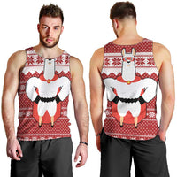 Llama Superhero Christmas Men Tank Top Xmas Holiday Patterns - Wonder Print Shop