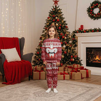 Llama Superhero Christmas Pajama Set Xmas Holiday Patterns - Wonder Print Shop