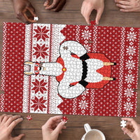 Llama Superhero Christmas Puzzle Xmas Holiday Patterns - Wonder Print Shop