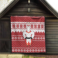 Llama Superhero Christmas Quilt Xmas Holiday Patterns - Wonder Print Shop