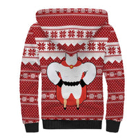 Llama Superhero Christmas Sherpa Hoodie Xmas Holiday Patterns - Wonder Print Shop