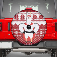 Llama Superhero Christmas Spare Tire Cover Xmas Holiday Patterns - Wonder Print Shop