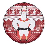 Llama Superhero Christmas Spare Tire Cover Xmas Holiday Patterns - Wonder Print Shop