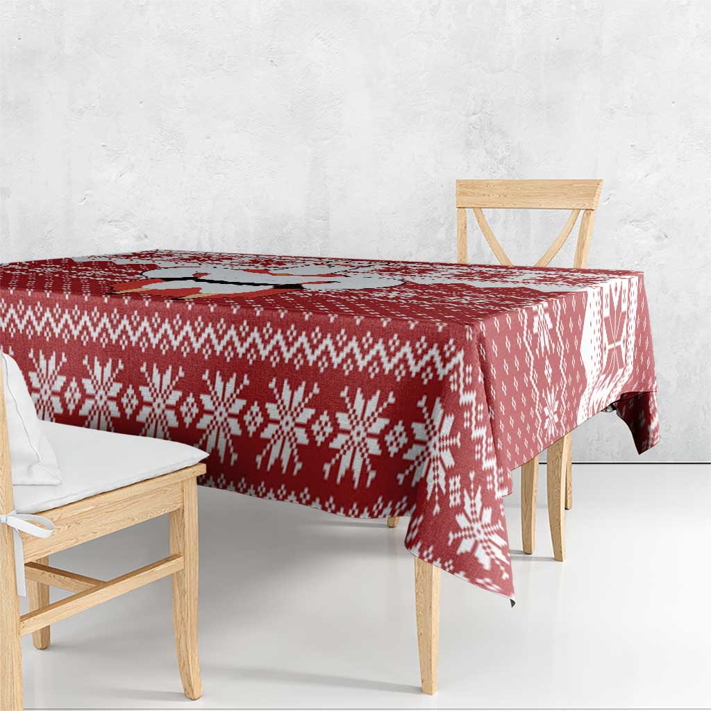 Llama Superhero Christmas Tablecloth Xmas Holiday Patterns - Wonder Print Shop