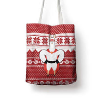 Llama Superhero Christmas Tote Bag Xmas Holiday Patterns - Wonder Print Shop