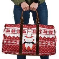 Llama Superhero Christmas Travel Bag Xmas Holiday Patterns - Wonder Print Shop