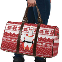 Llama Superhero Christmas Travel Bag Xmas Holiday Patterns - Wonder Print Shop