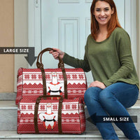 Llama Superhero Christmas Travel Bag Xmas Holiday Patterns - Wonder Print Shop
