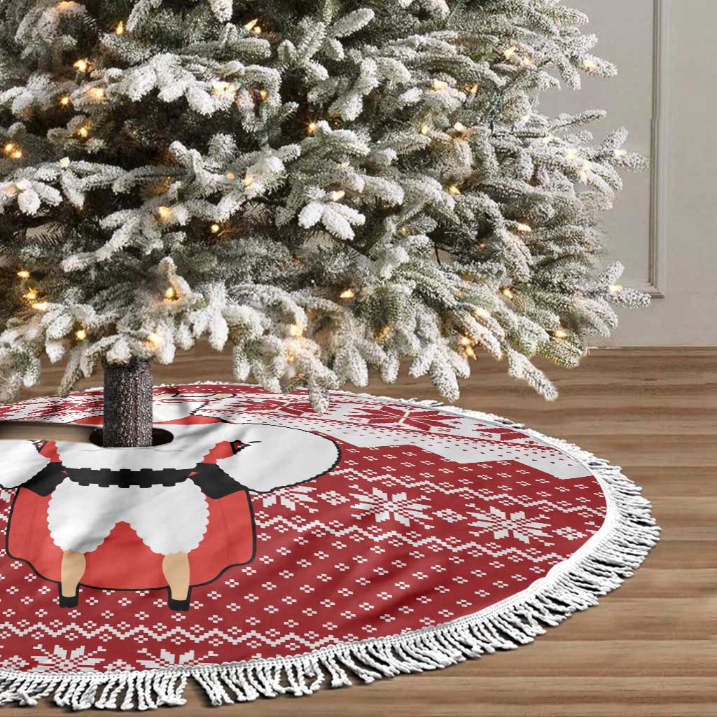 Llama Superhero Christmas Tree Skirt Xmas Holiday Patterns - Wonder Print Shop
