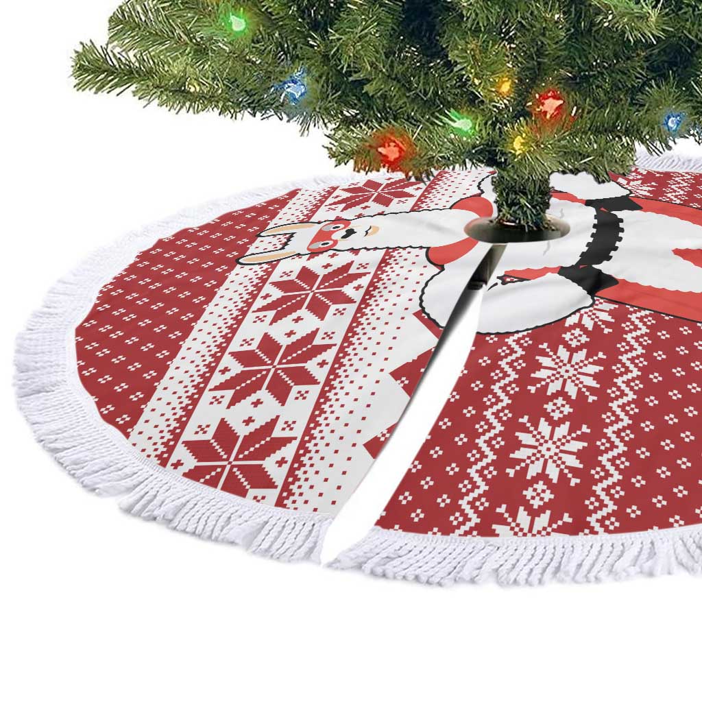 Llama Superhero Christmas Tree Skirt Xmas Holiday Patterns - Wonder Print Shop