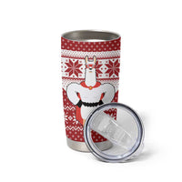Llama Superhero Christmas Tumbler Cup Xmas Holiday Patterns - Wonder Print Shop