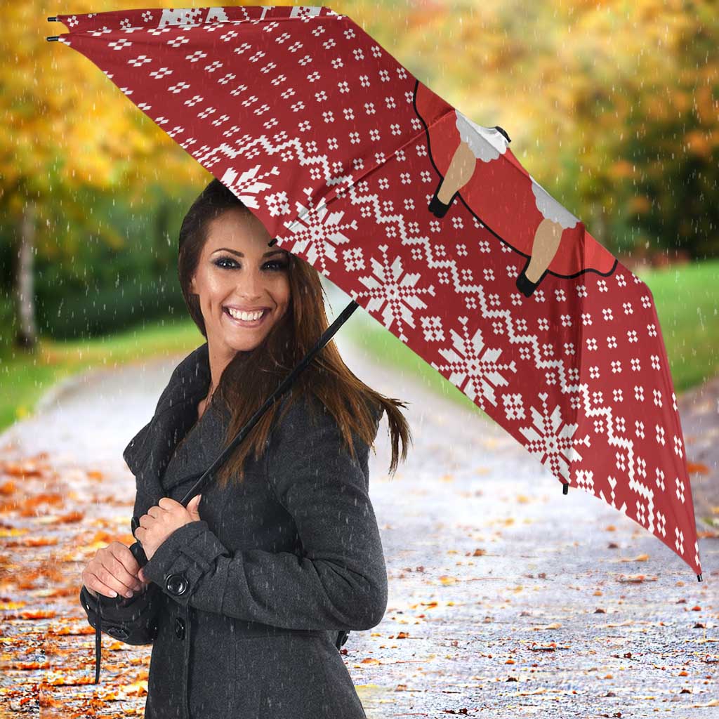 Llama Superhero Christmas Umbrella Xmas Holiday Patterns - Wonder Print Shop