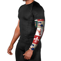 Louisiana Famous Things Christmas Arm Sleeves Xmas Holiday Patterns - Wonder Print Shop