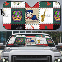 Louisiana Famous Things Christmas Auto Sun Shade Xmas Holiday Patterns - Wonder Print Shop