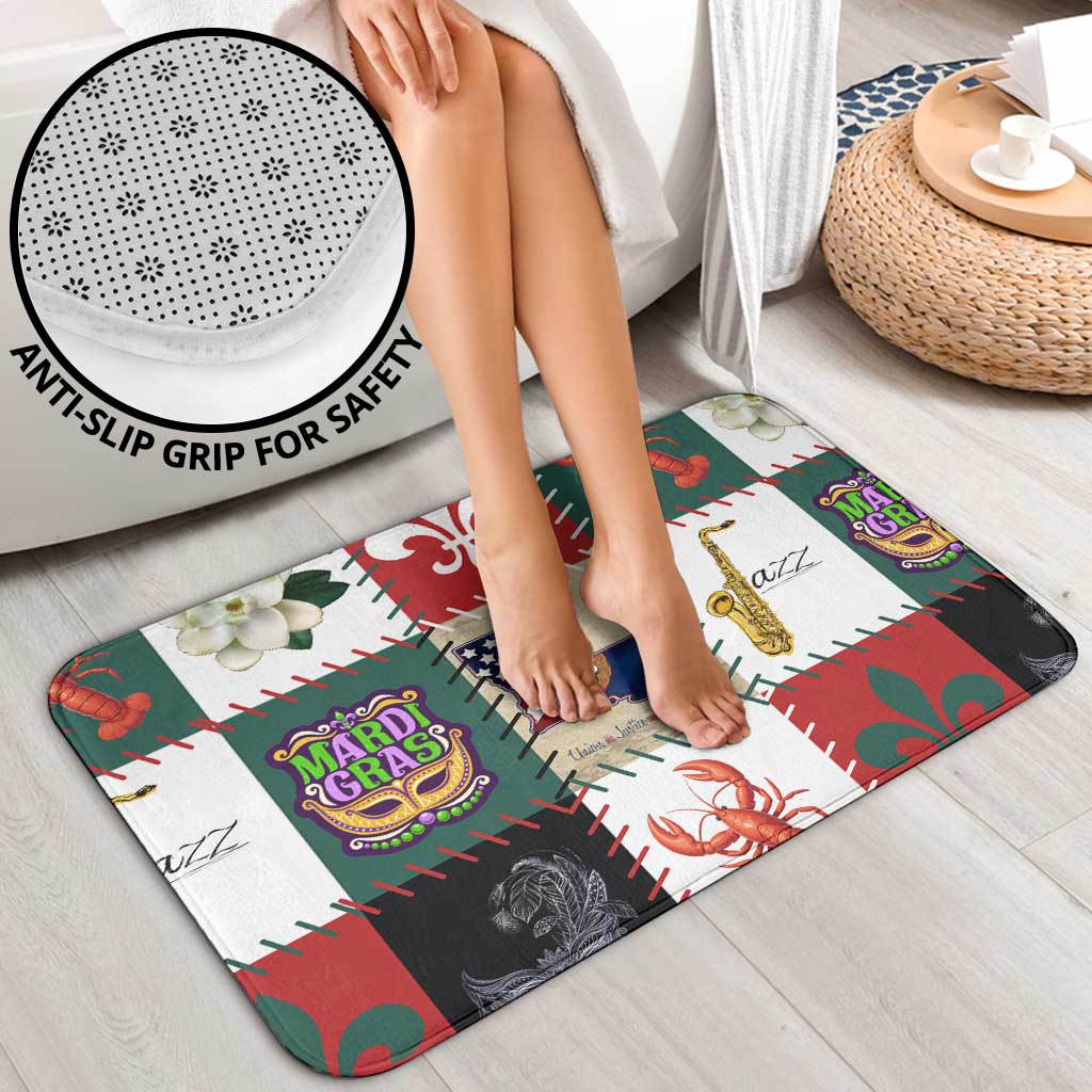 Louisiana Famous Things Christmas Bathroom Set Xmas Holiday Patterns - Wonder Print Shop