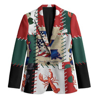 Louisiana Famous Things Christmas Blazer Xmas Holiday Patterns - Wonder Print Shop
