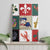 Louisiana Famous Things Christmas Canvas Wall Art Xmas Holiday Patterns - Wonder Print Shop