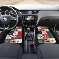Louisiana Famous Things Christmas Car Mats Xmas Holiday Patterns - Wonder Print Shop