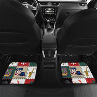 Louisiana Famous Things Christmas Car Mats Xmas Holiday Patterns - Wonder Print Shop