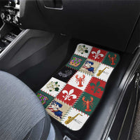 Louisiana Famous Things Christmas Car Mats Xmas Holiday Patterns - Wonder Print Shop