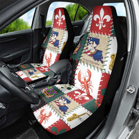 Louisiana Famous Things Christmas Car Seat Cover Xmas Holiday Patterns - Wonder Print Shop