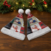 Louisiana Famous Things Christmas Santa Hat Xmas Holiday Patterns - Wonder Print Shop