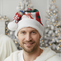 Louisiana Famous Things Christmas Santa Hat Xmas Holiday Patterns - Wonder Print Shop