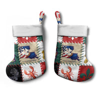 Louisiana Famous Things Christmas Stocking Xmas Holiday Patterns - Wonder Print Shop