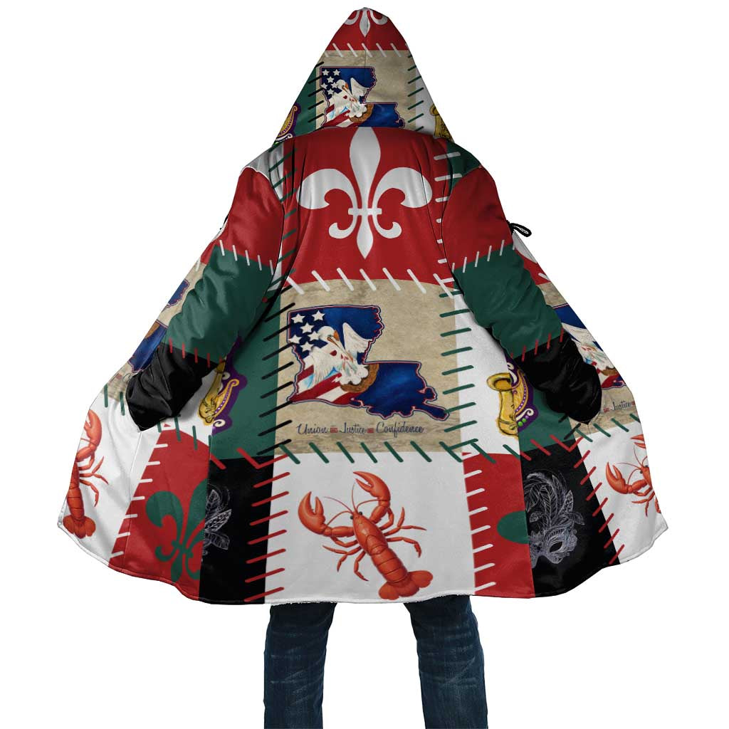 Louisiana Famous Things Christmas Cloak Xmas Holiday Patterns - Wonder Print Shop