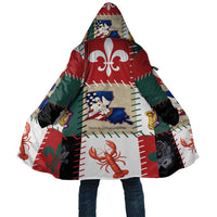 Louisiana Famous Things Christmas Cloak Xmas Holiday Patterns - Wonder Print Shop