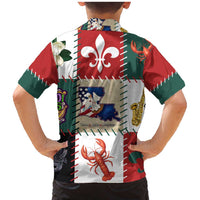 Louisiana Famous Things Christmas Family Matching Mermaid Dress and Hawaiian Shirt Xmas Holiday Patterns - Wonder Print Shop